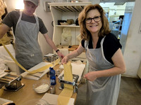 Zuzi at cooking class