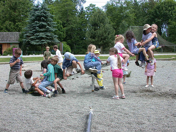 On the teeter totter