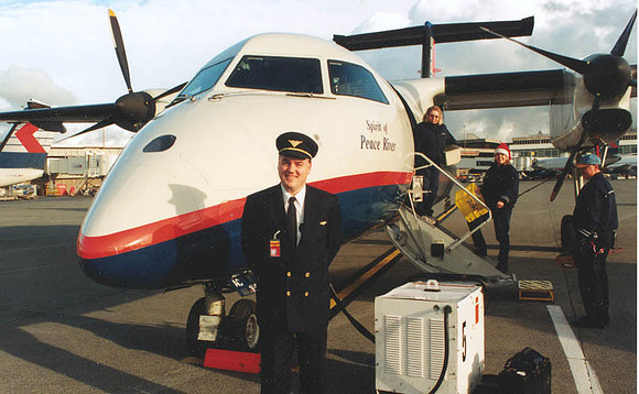 Don in front of the Dash 8