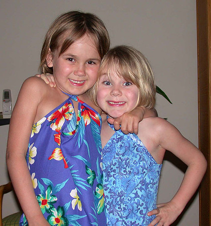 Dressed up girls!
