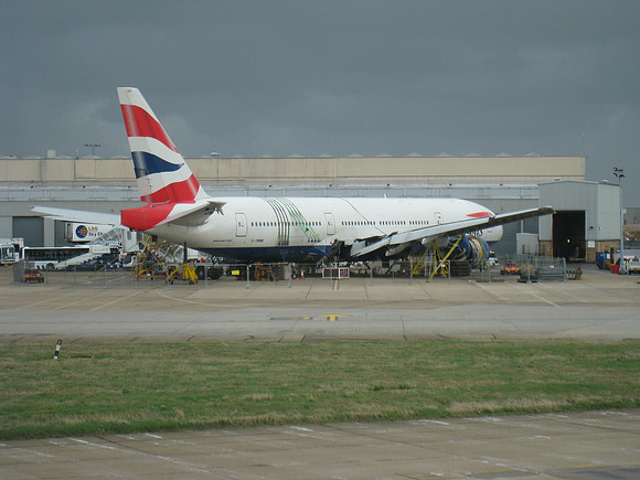 British Airways B777 After Landing Short Of 27L At Heathrow